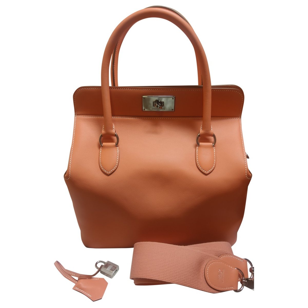 Toolbox leather handbag