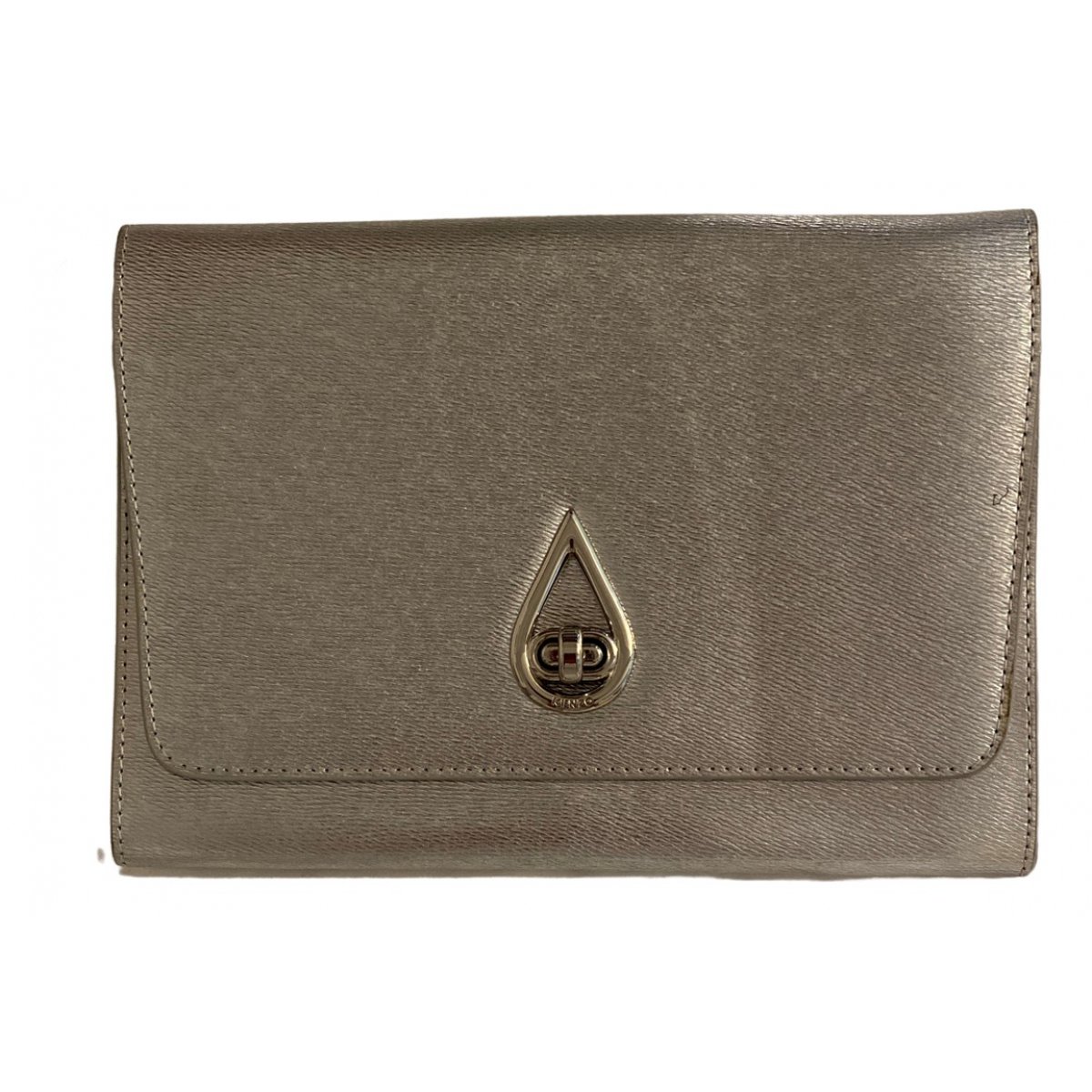 Leather clutch bag