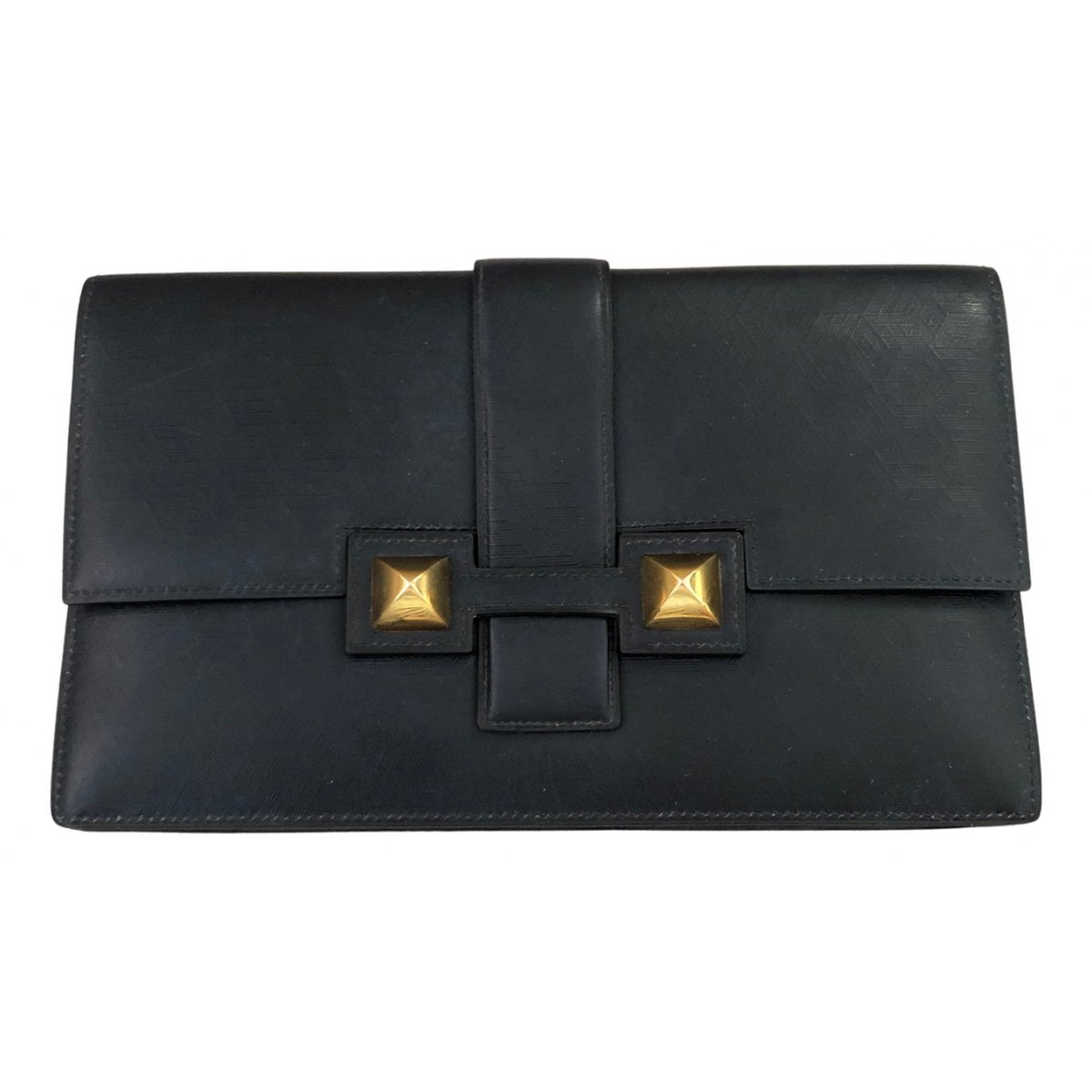 Médor leather clutch bag