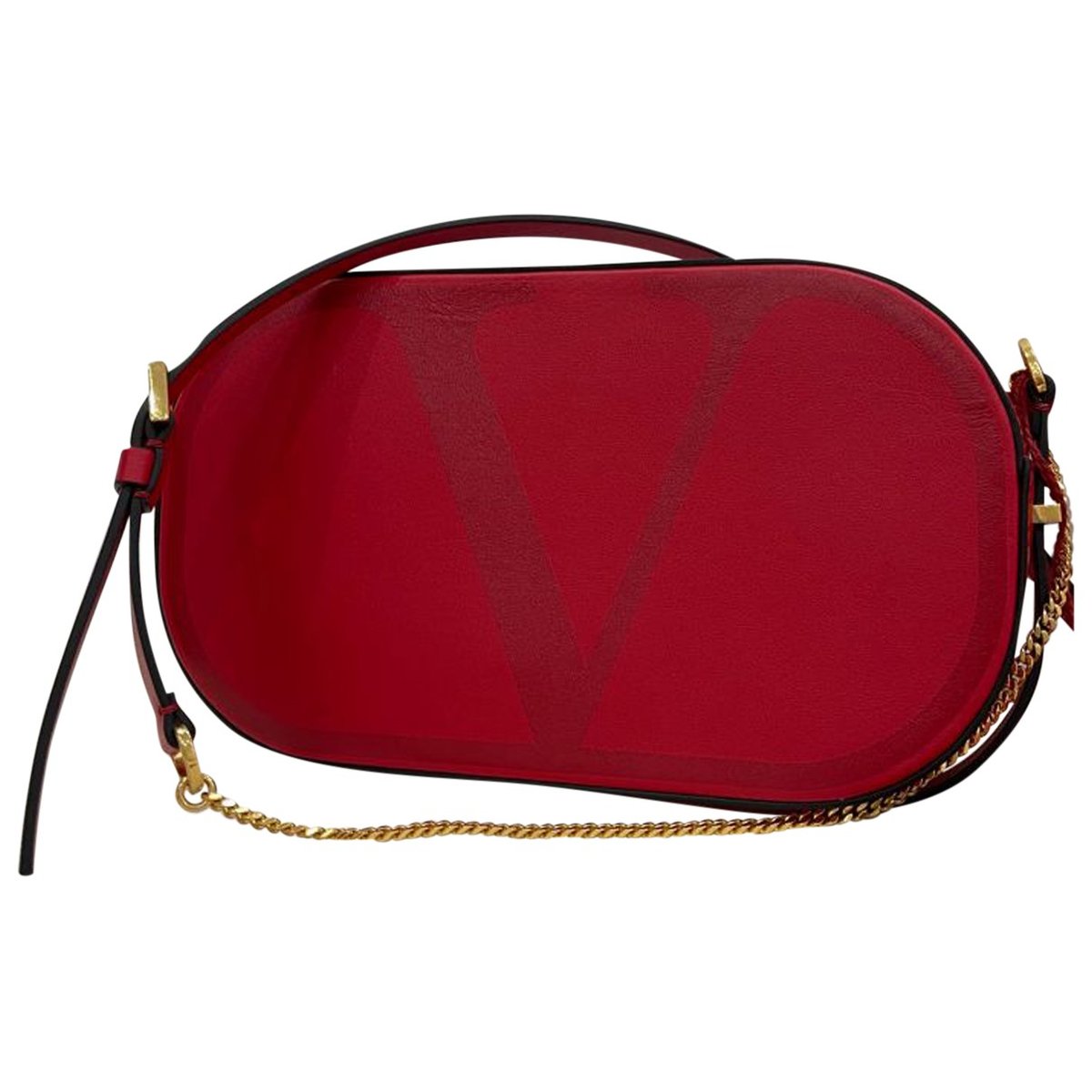 Go logo leather handbag