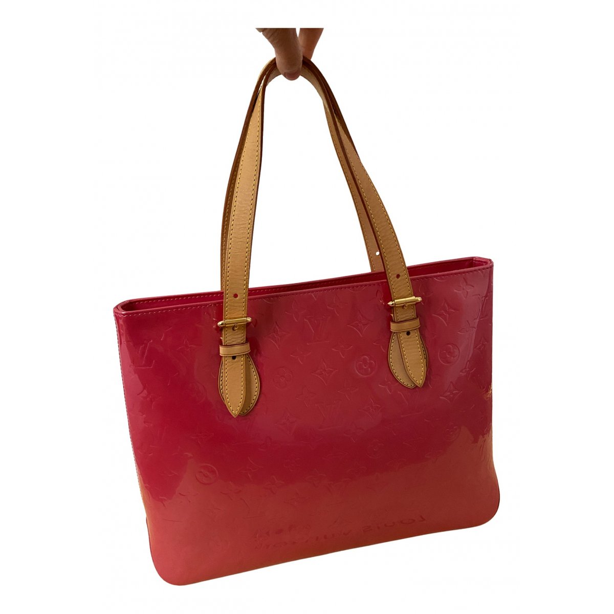Brentwood patent leather tote