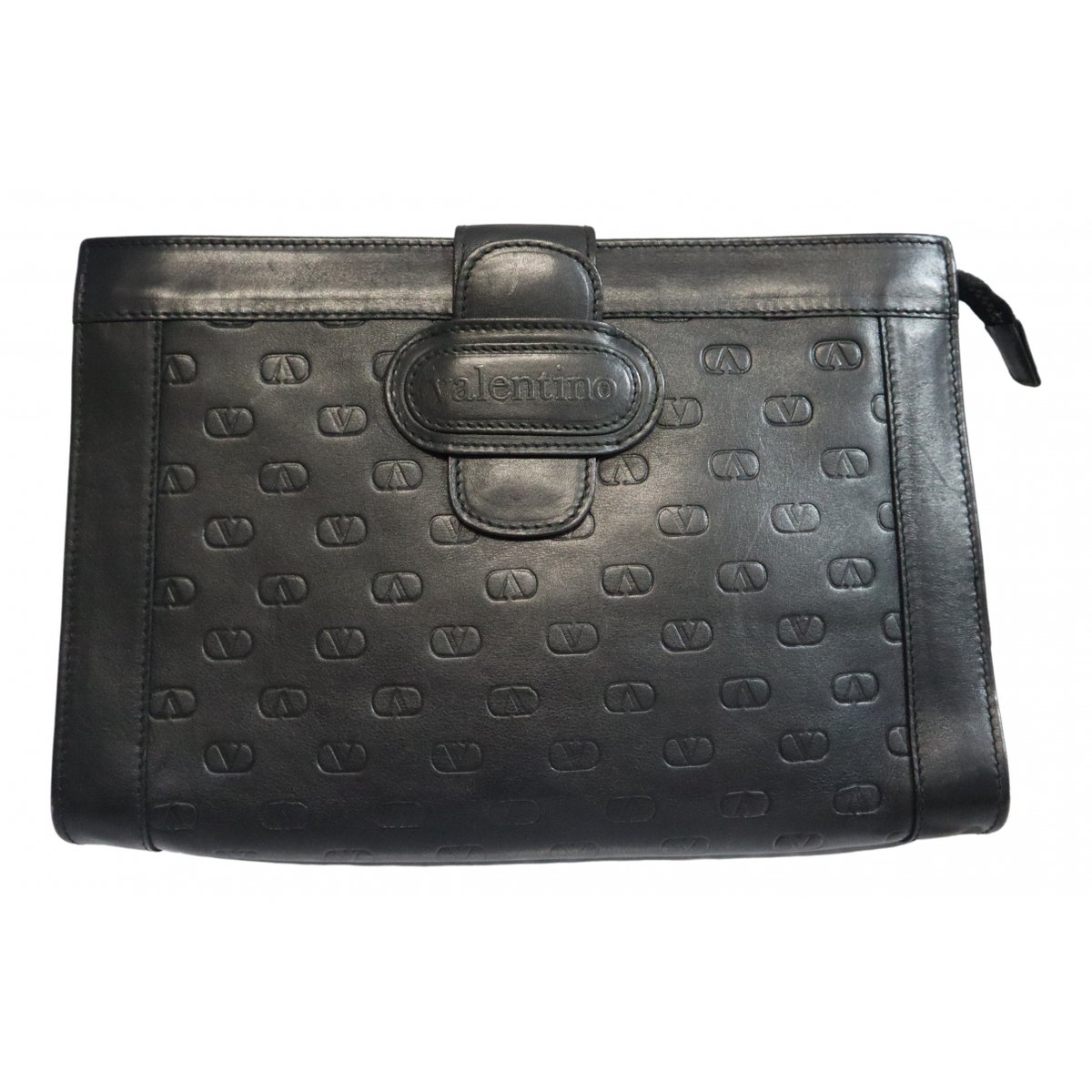 VLogo leather handbag