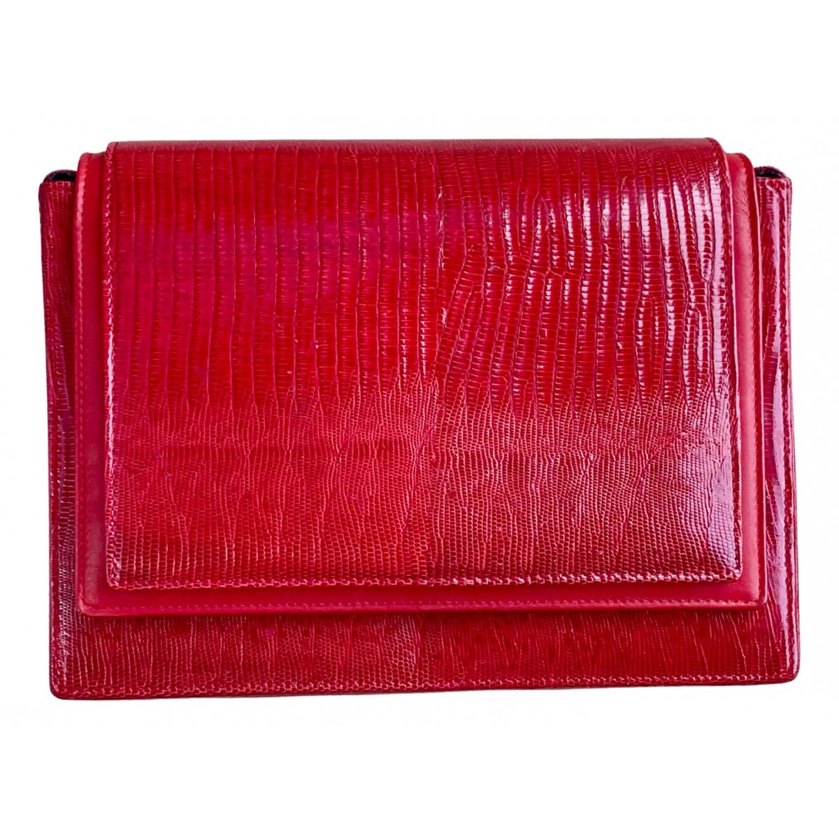 Leather clutch bag