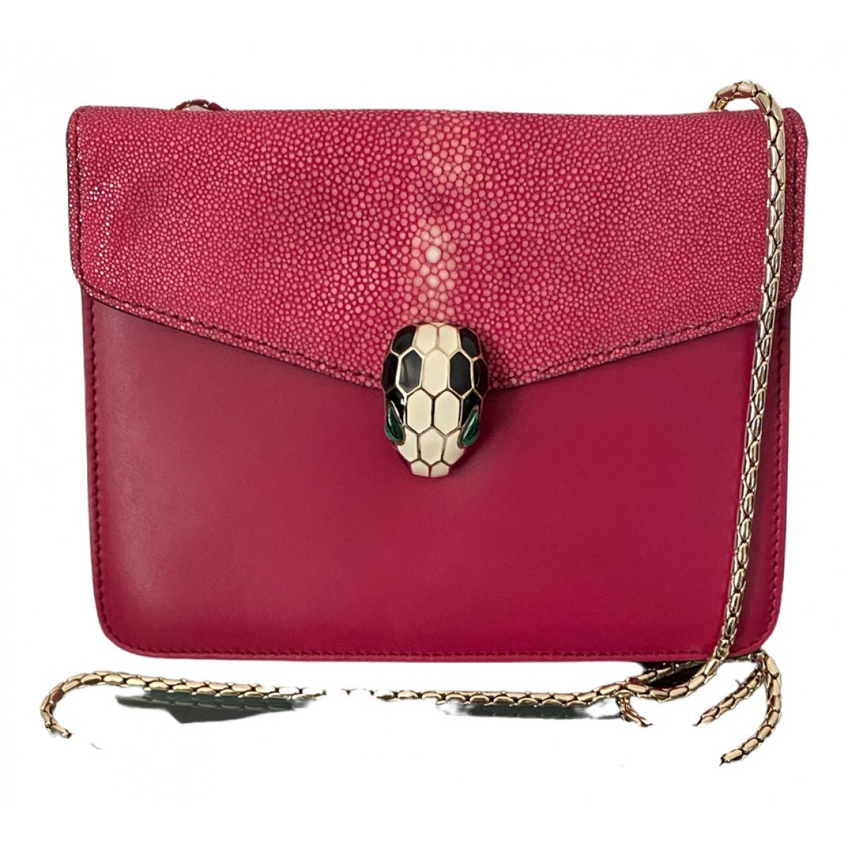 Serpenti leather handbag