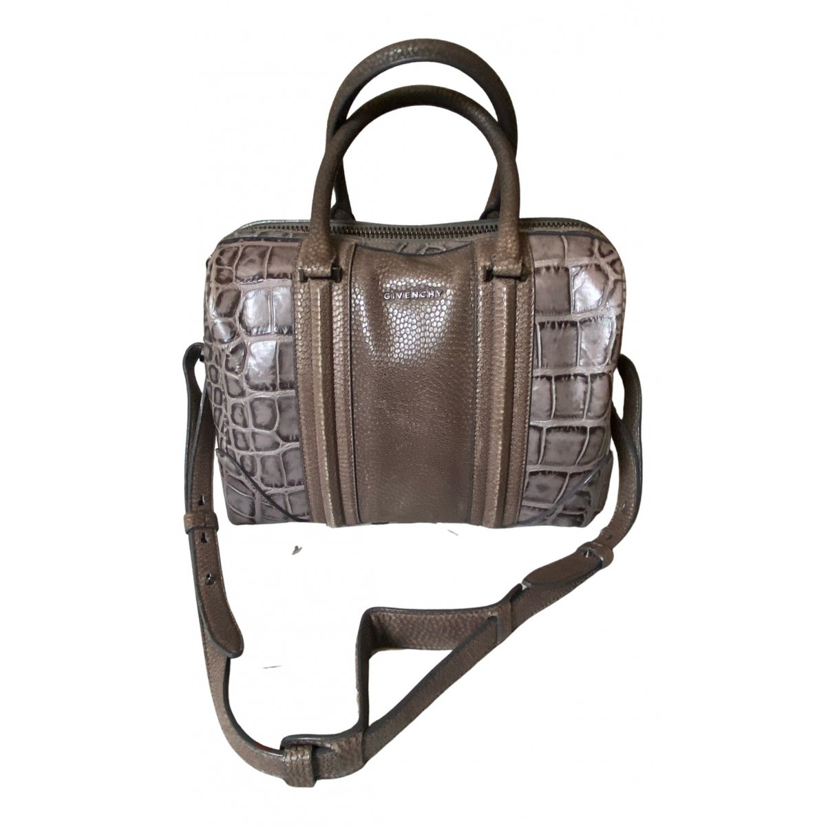 Lucrezia leather bowling bag