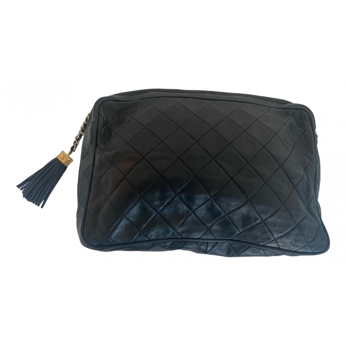 Camera leather clutch bag