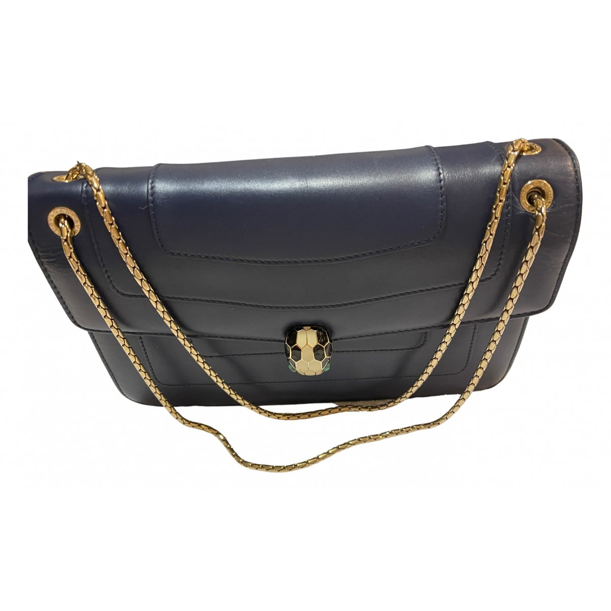 Serpenti leather handbag