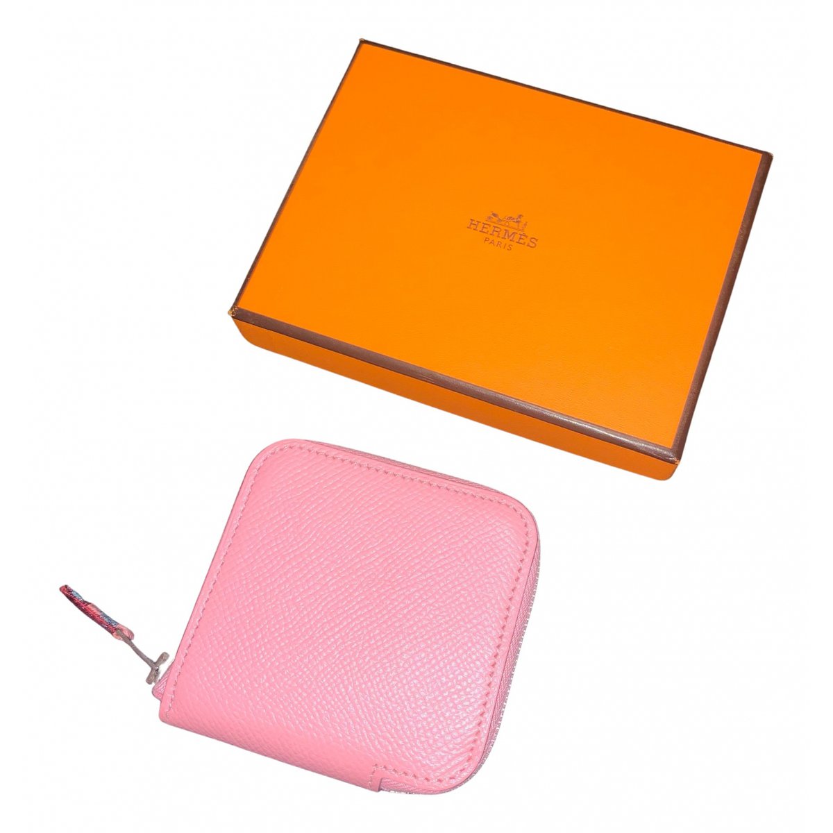 Silk'in leather purse
