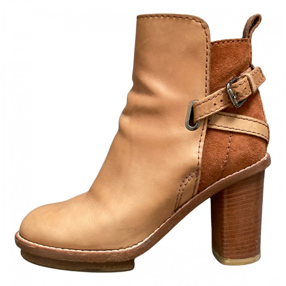 Cypress leather buckled boots