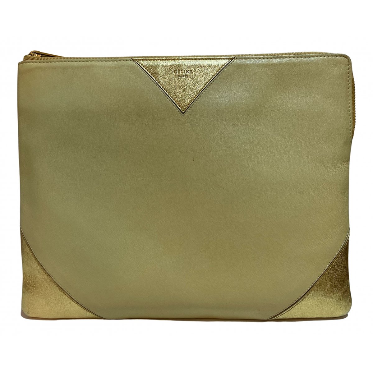 Trio leather clutch bag