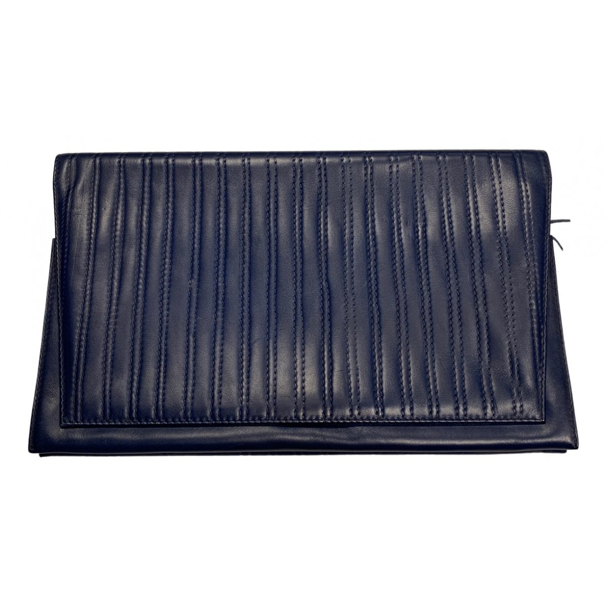 Leather clutch bag
