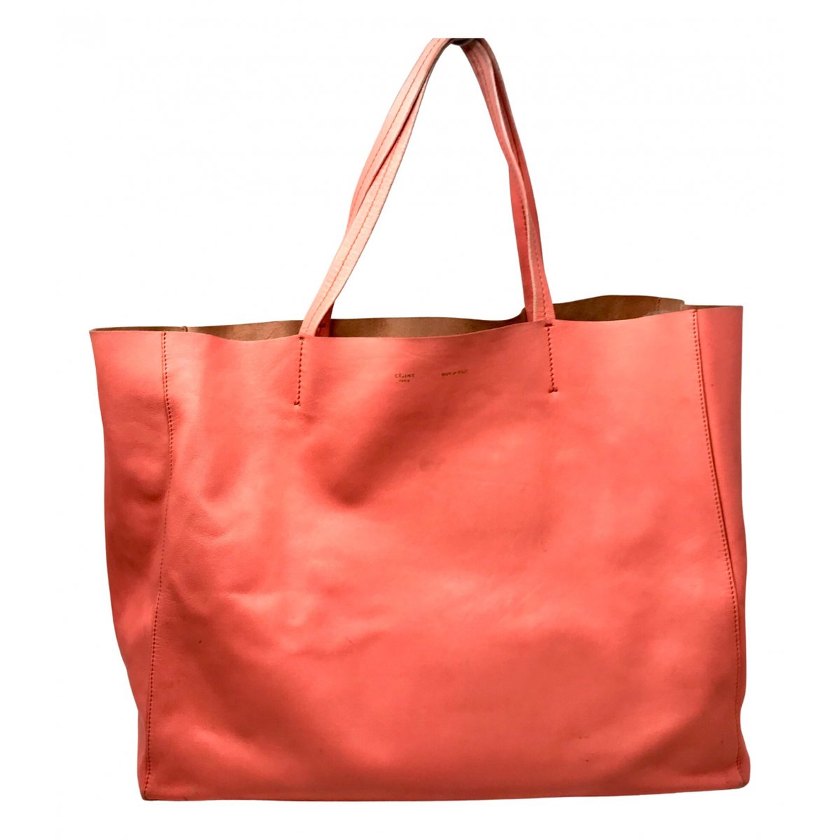 Cabas Horizotal leather tote