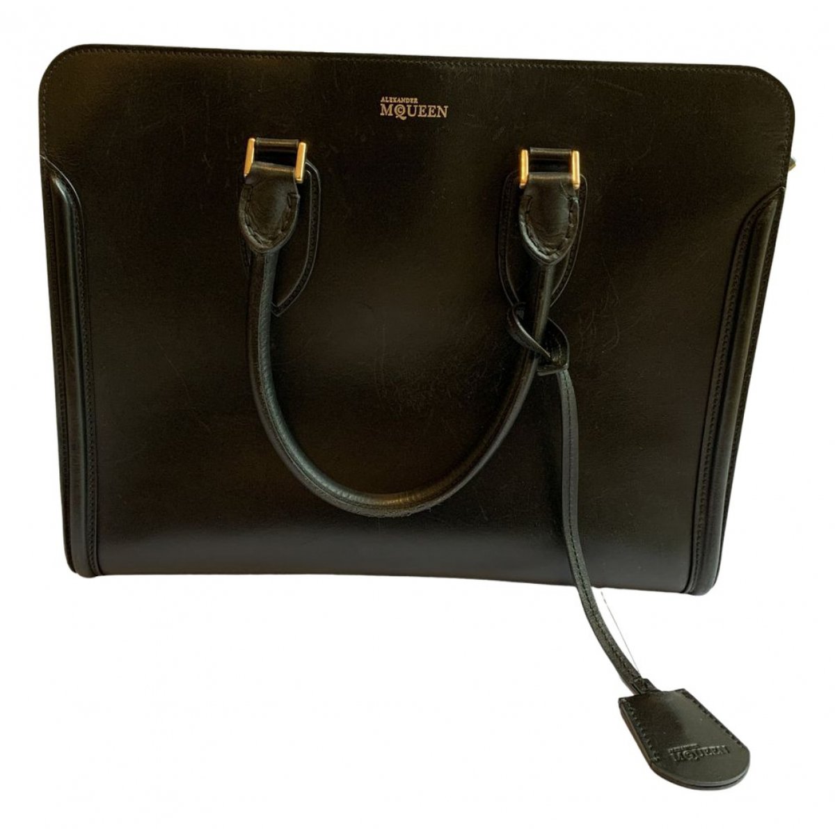 Zippé leather handbag