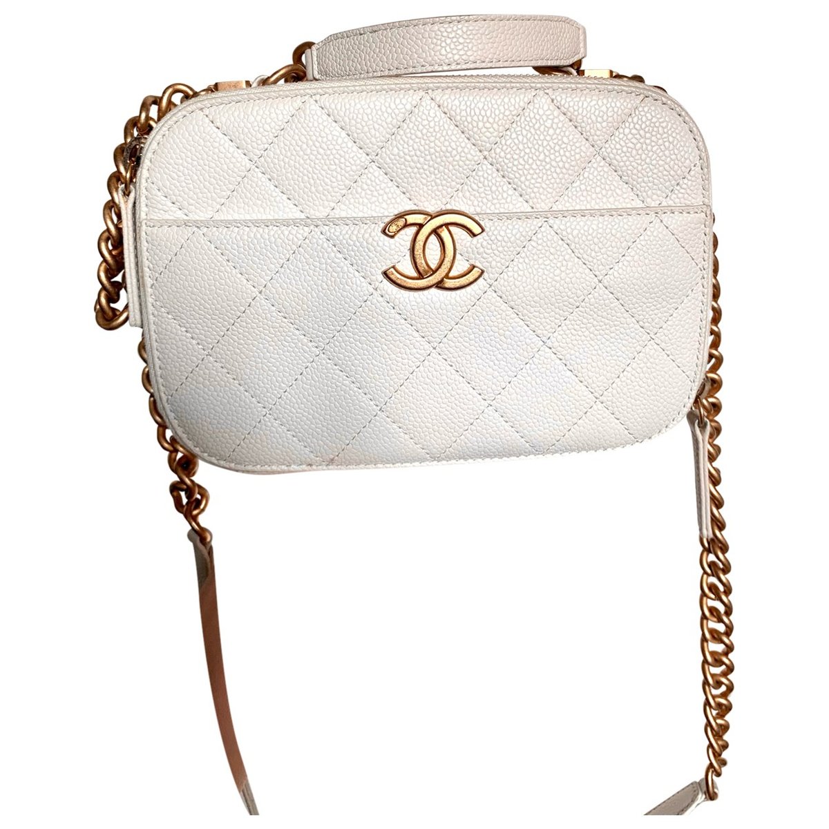 Vanity leather crossbody bag