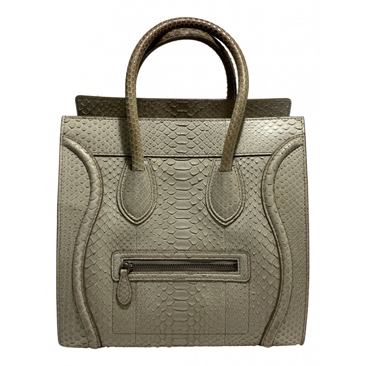 Nano Luggage python handbag