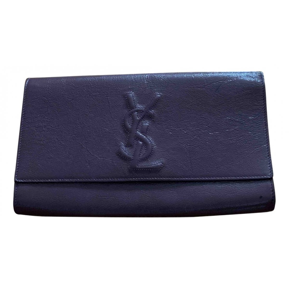 Belle de Jour patent leather clutch bag