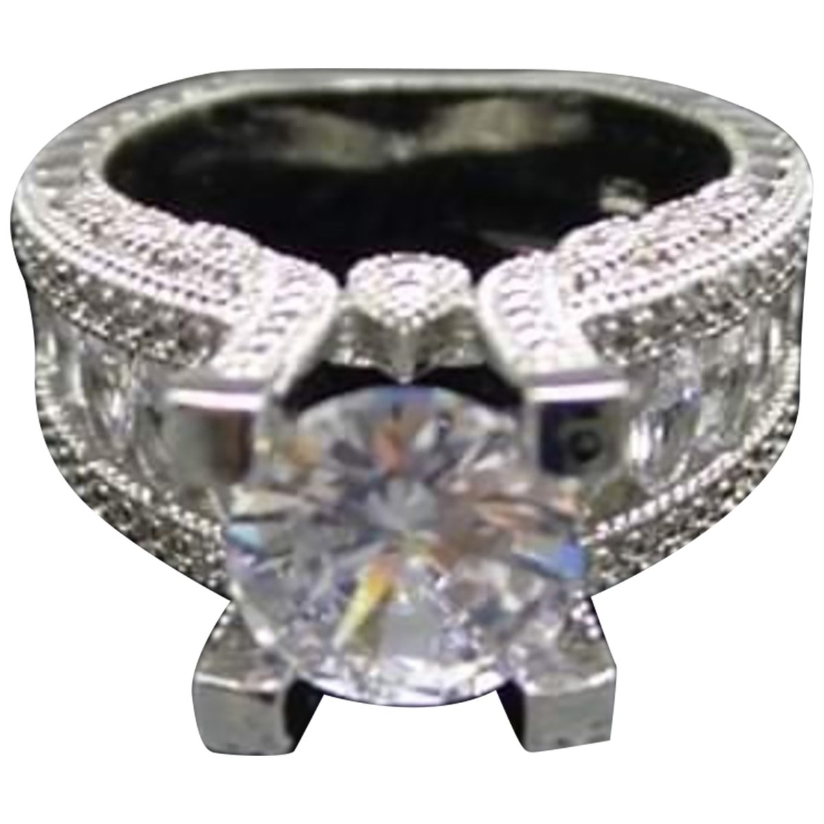 Aigues-Marines silver ring