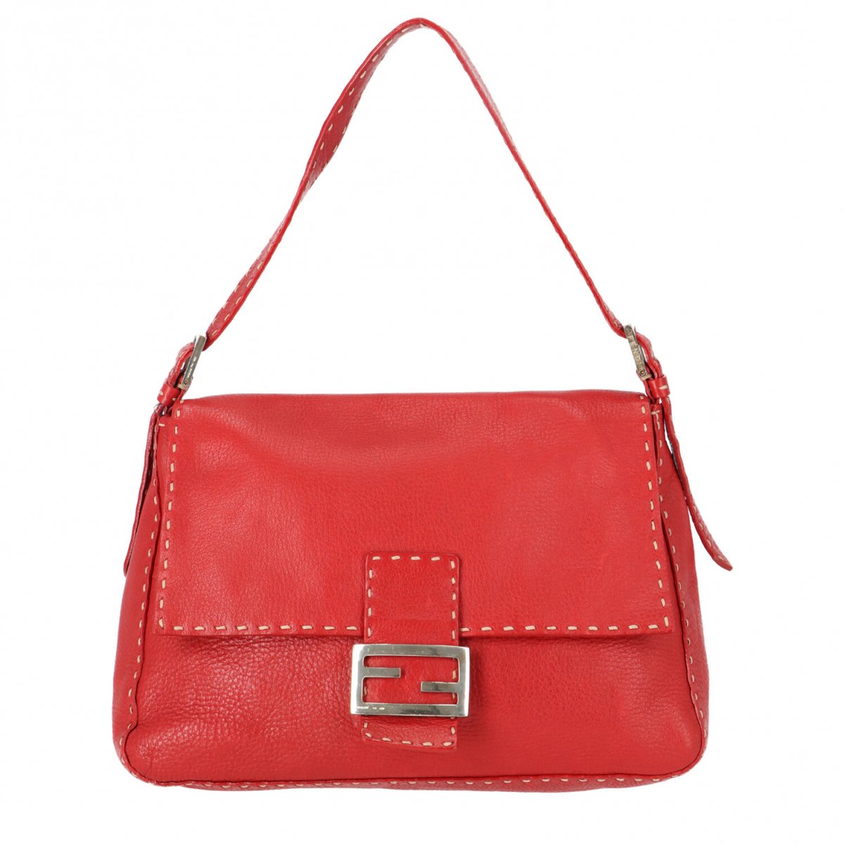 Baguette leather handbag
