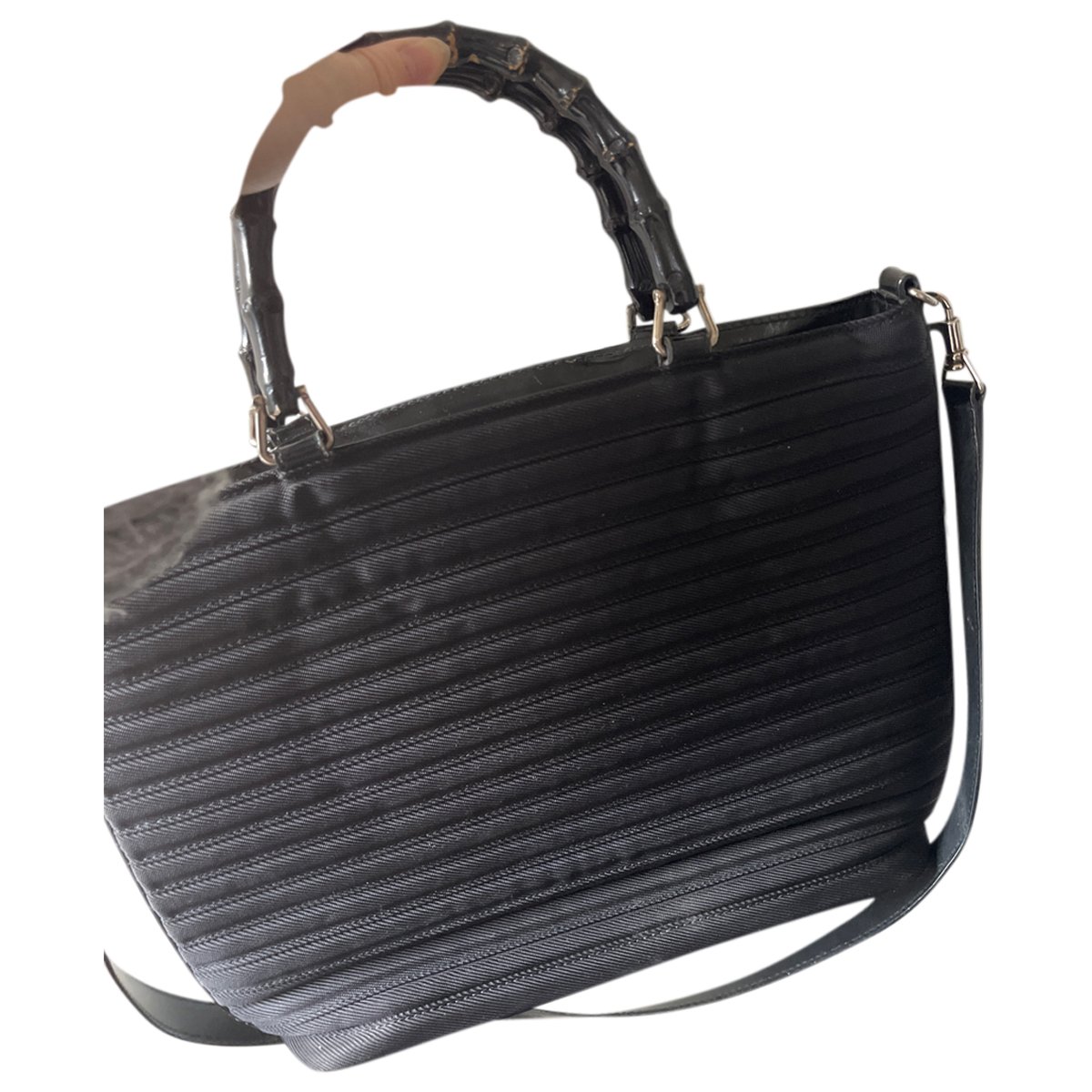 Bamboo Top Handle handbag