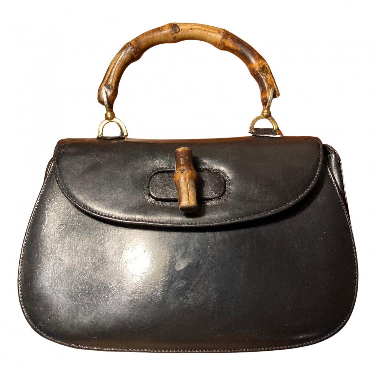 Vintage Bamboo leather handbag