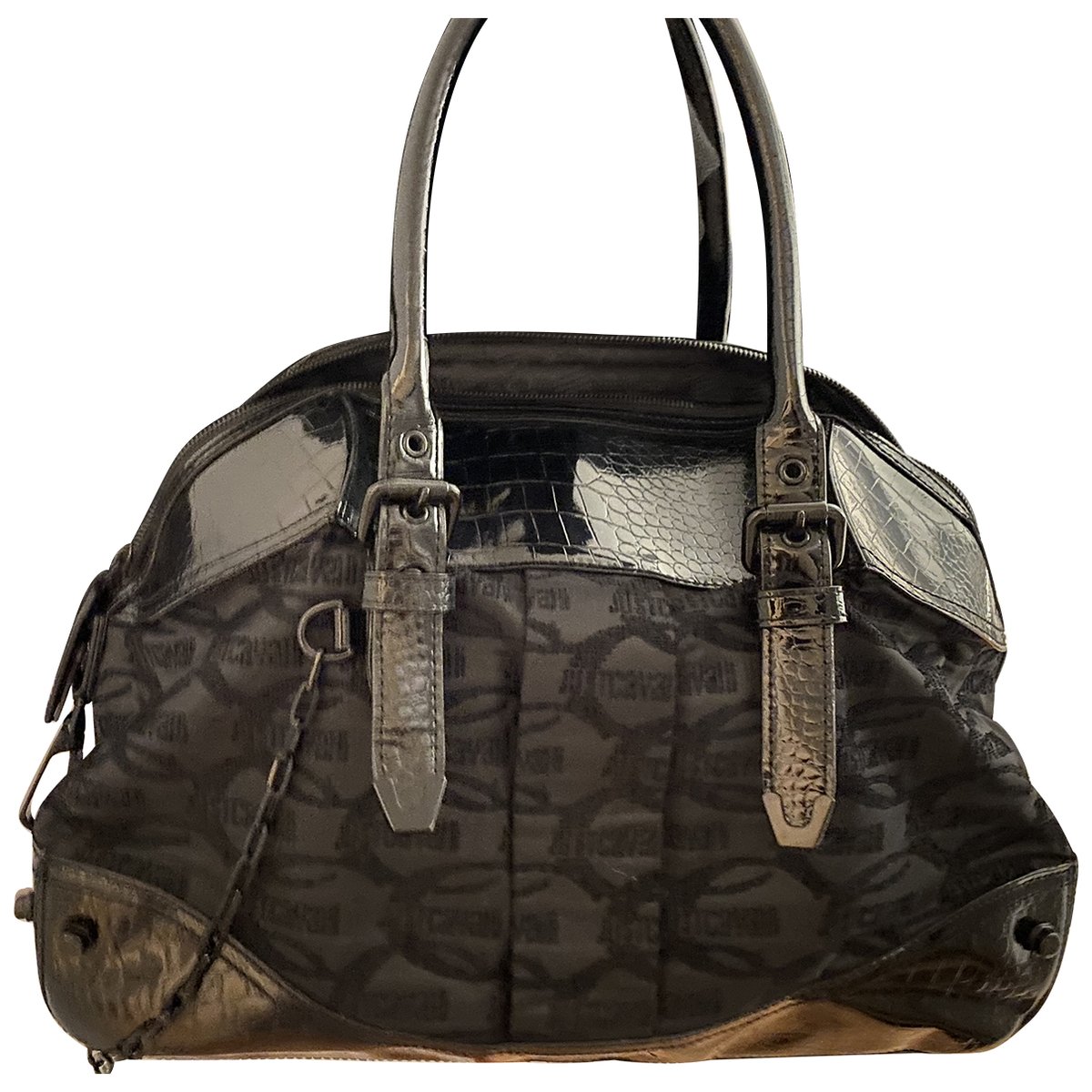 Patent leather handbag