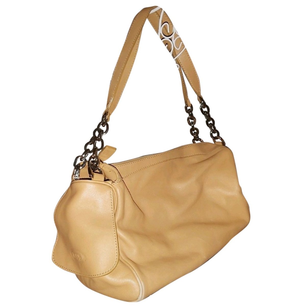Wave leather handbag