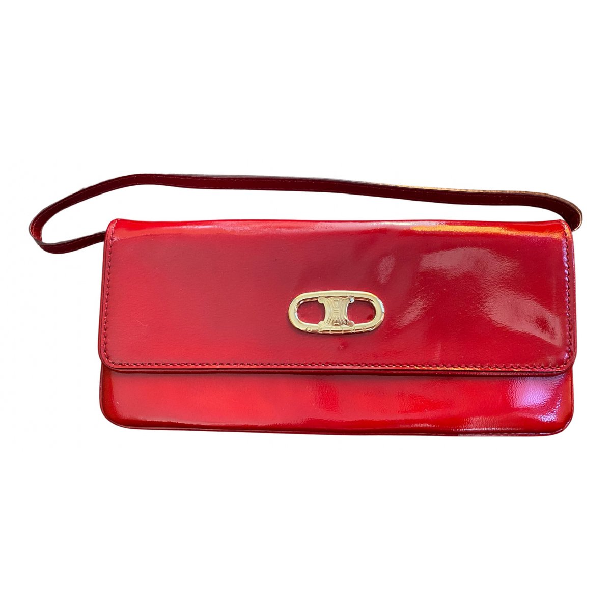 Triomphe Maillon patent leather crossbody bag
