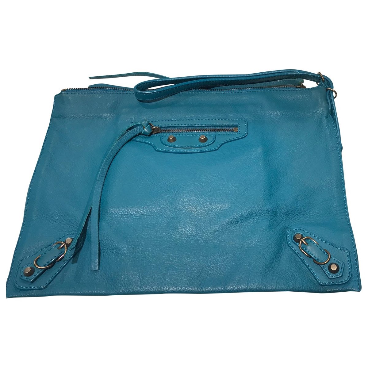 Work leather clutch bag