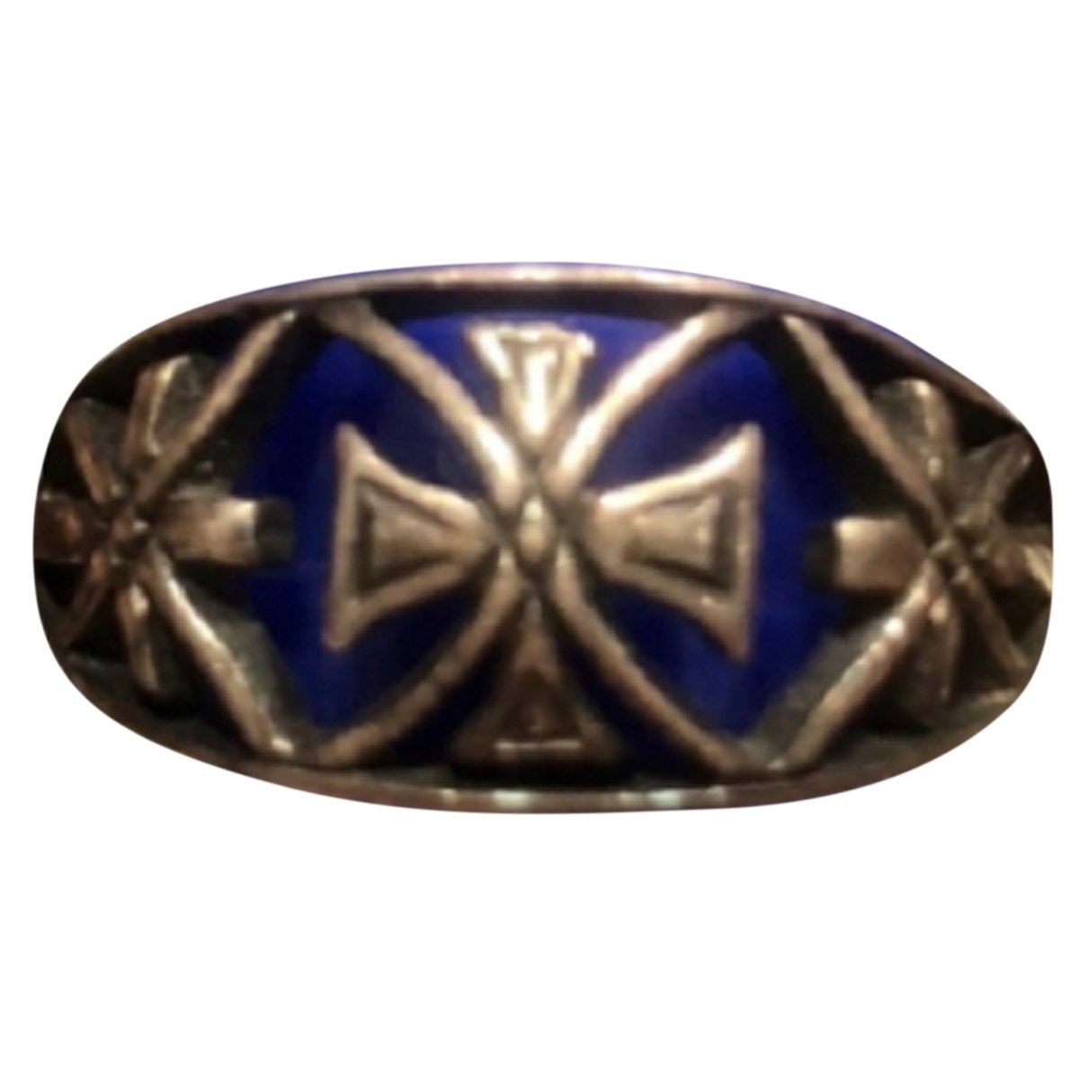 Croix silver ring