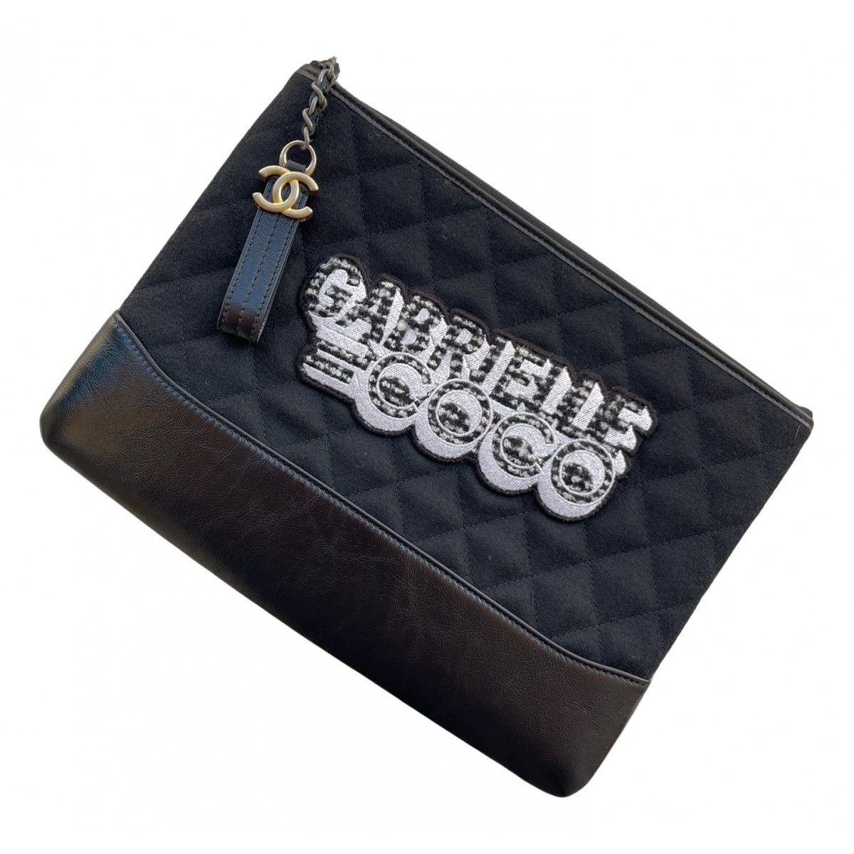 Gabrielle leather clutch bag