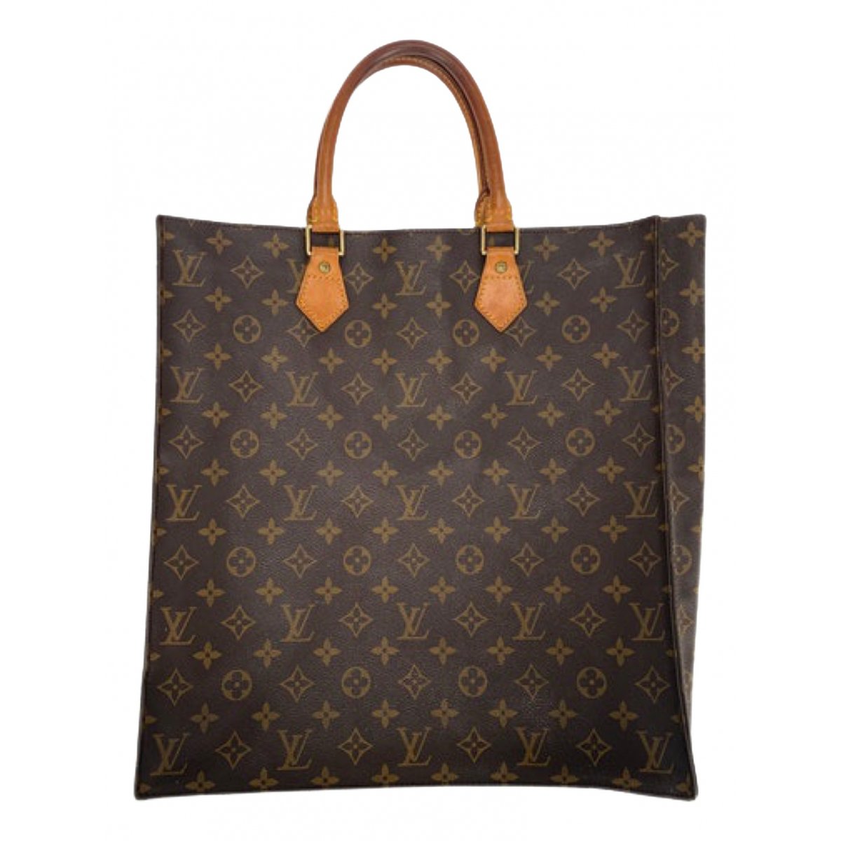 Plat leather handbag
