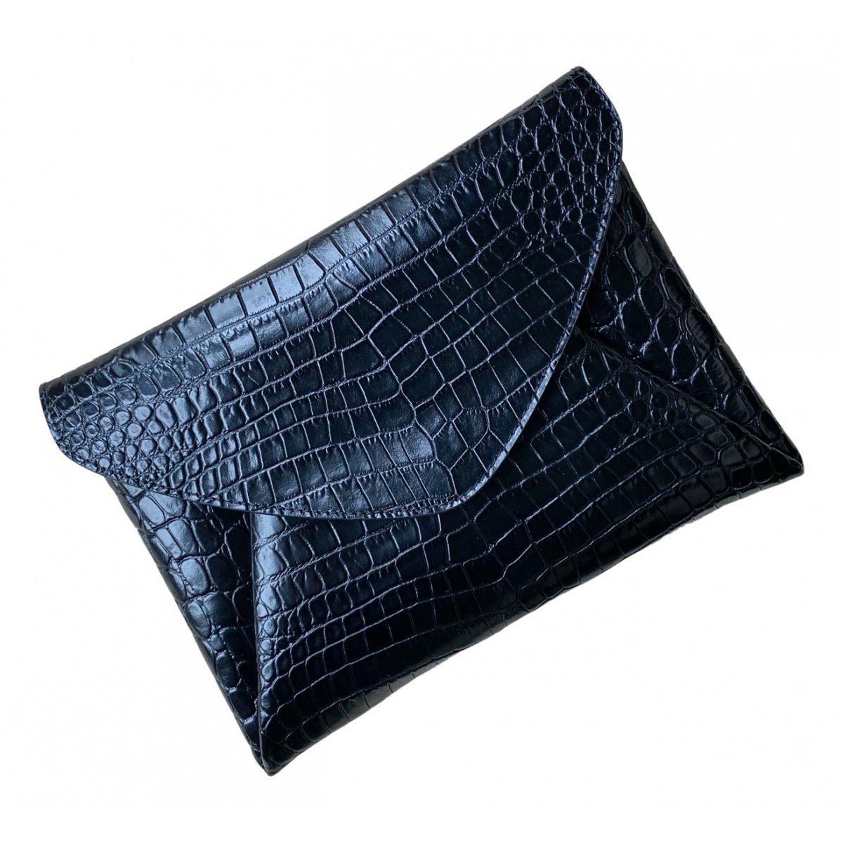 Max Mara Atelier leather clutch bag