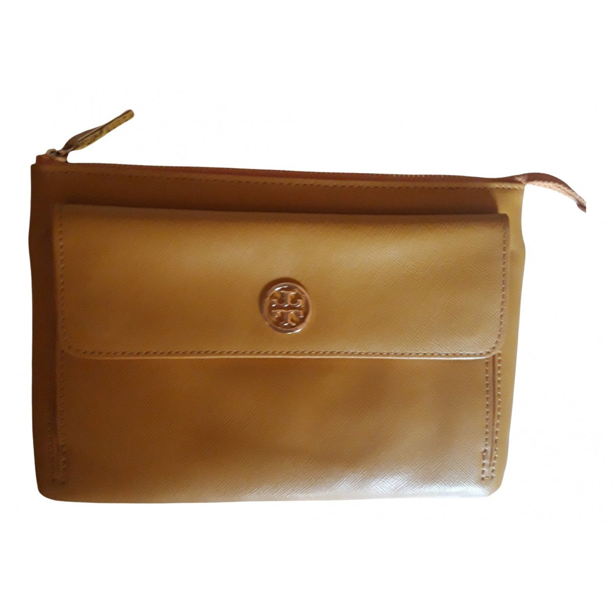 Leather clutch bag