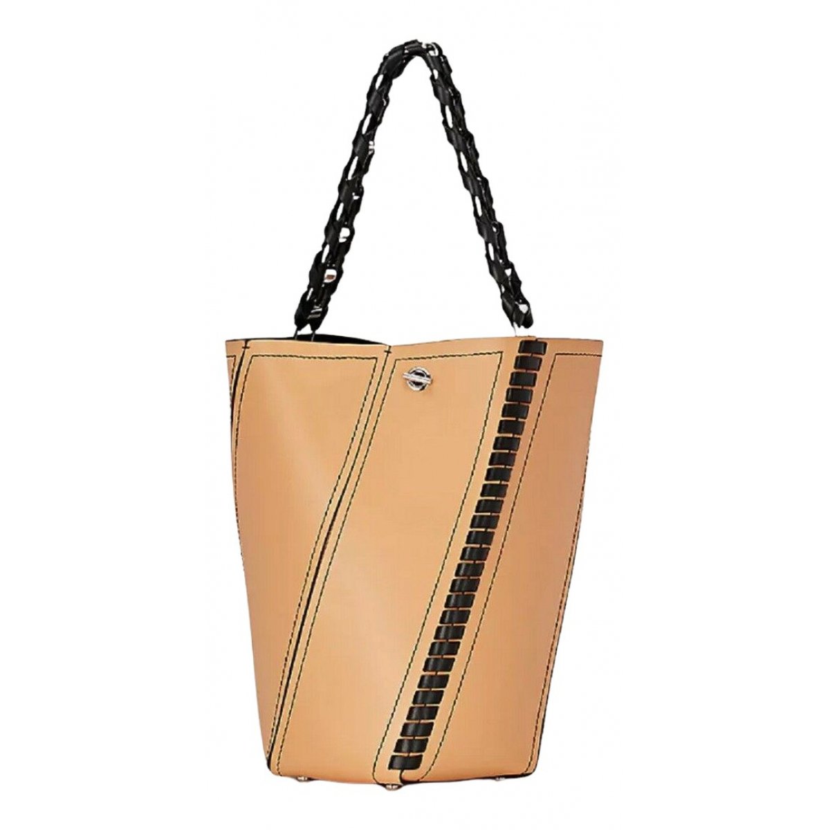 Hex leather handbag