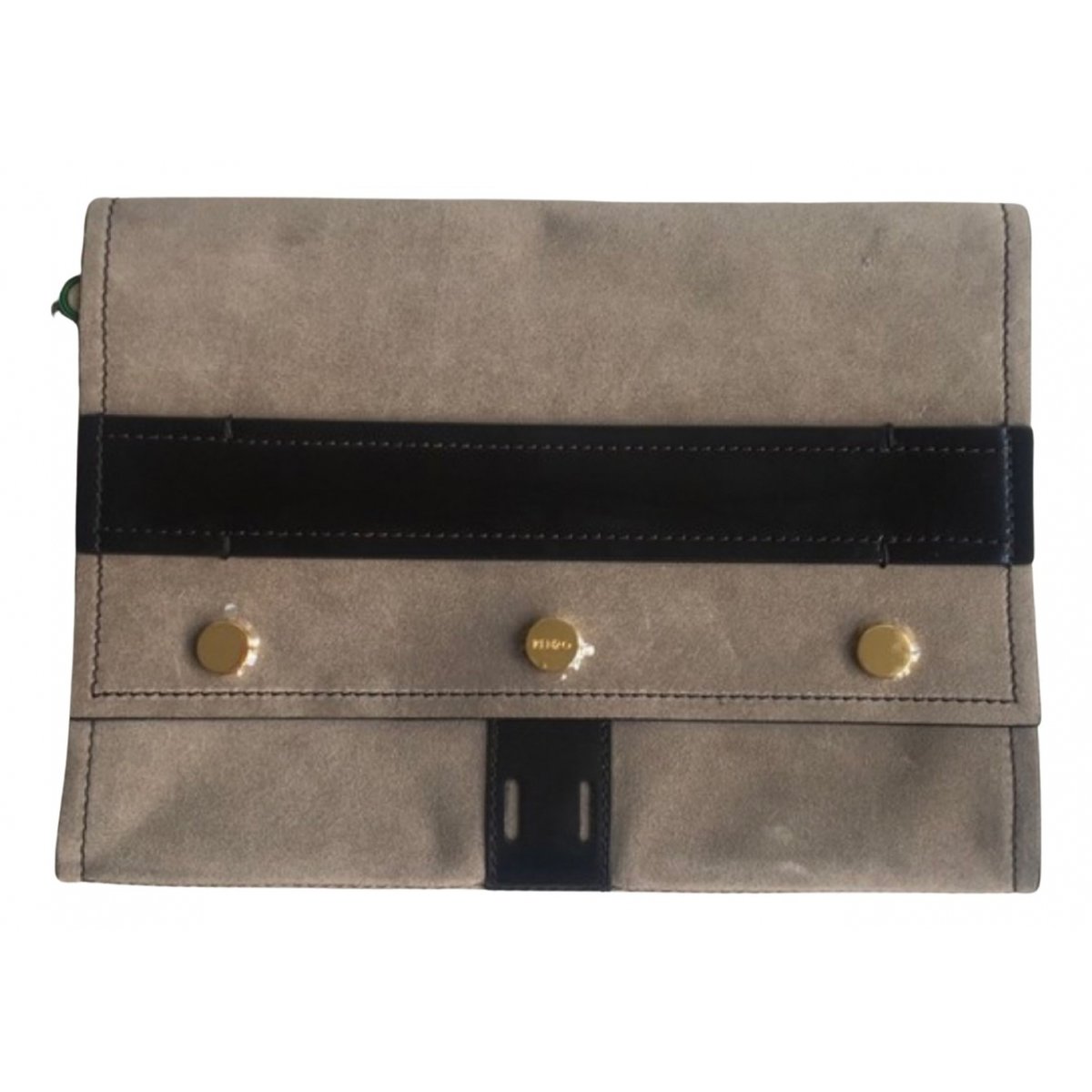 Leather clutch bag