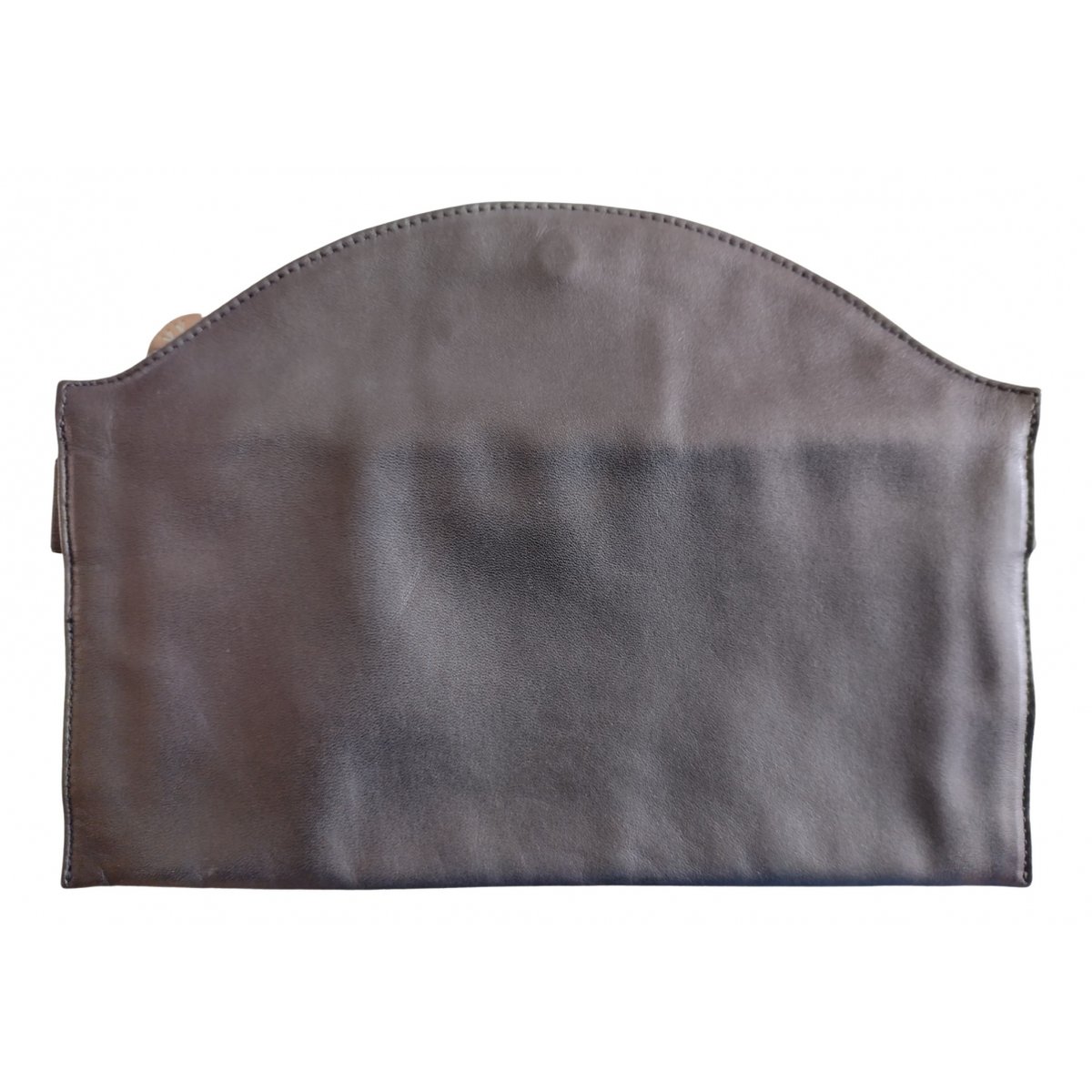Leather clutch bag
