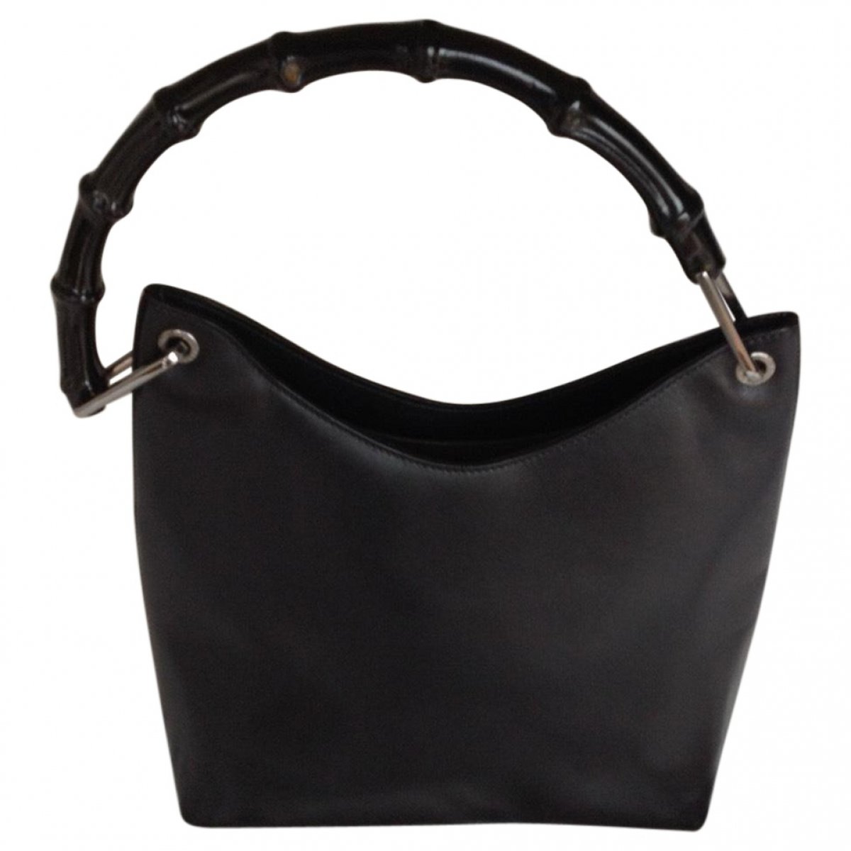 Bamboo Top Handle leather handbag
