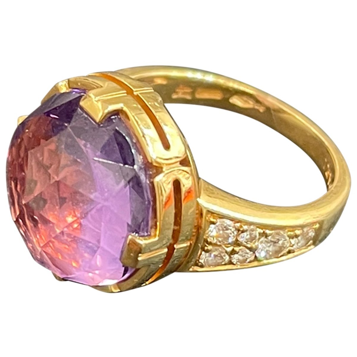 Parentesi pink gold ring