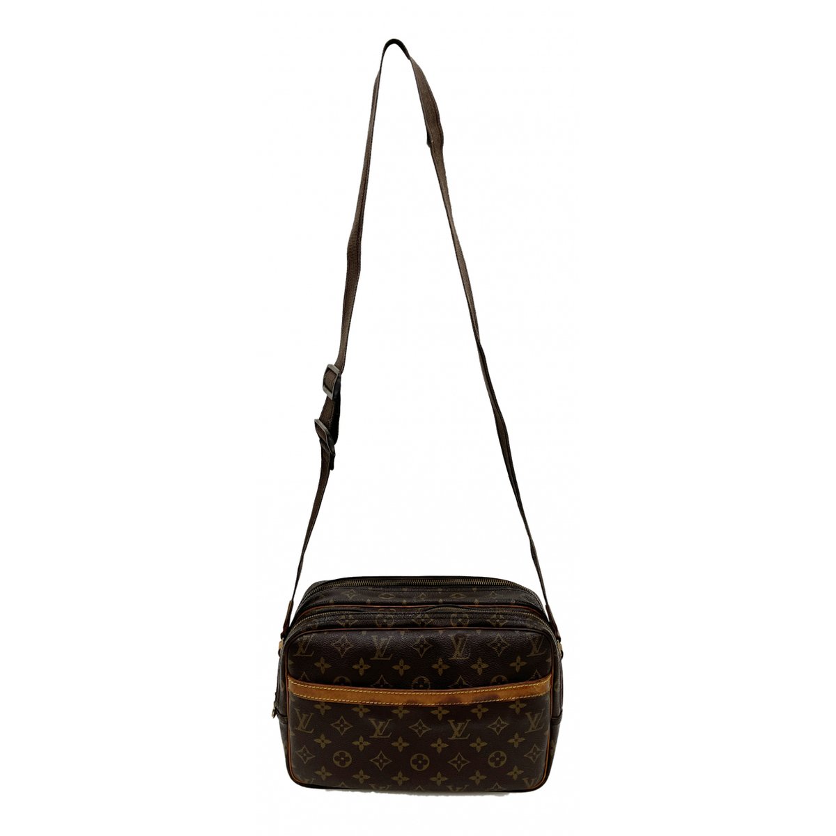 Reporter cloth crossbody bag