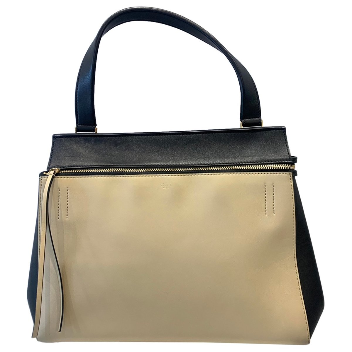 Edge leather handbag