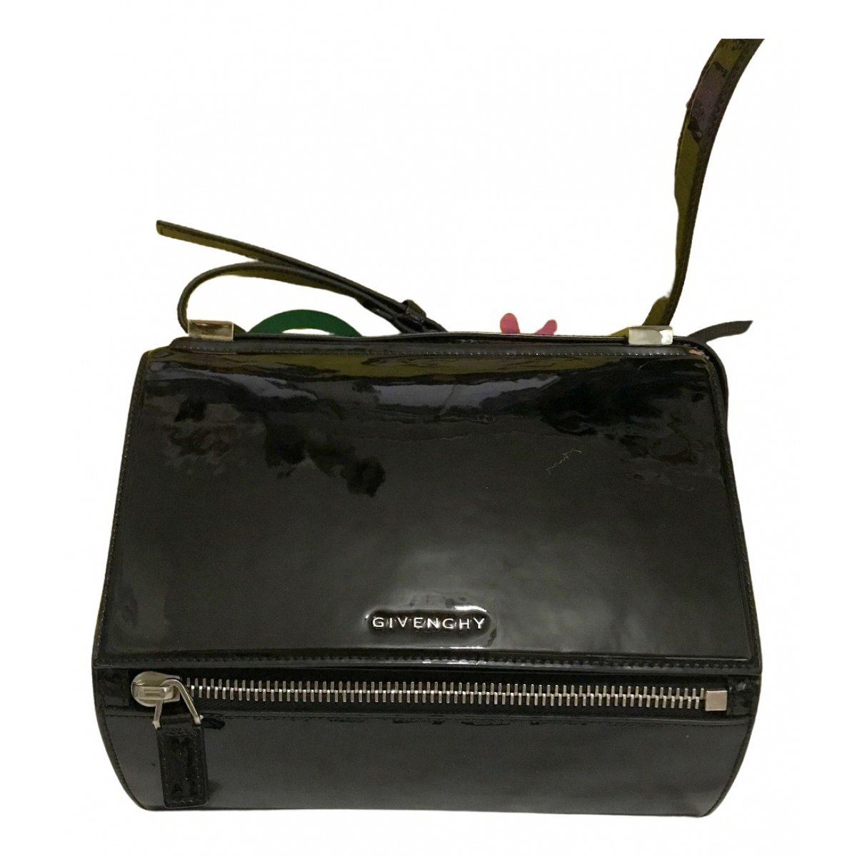 Pandora Box patent leather crossbody bag