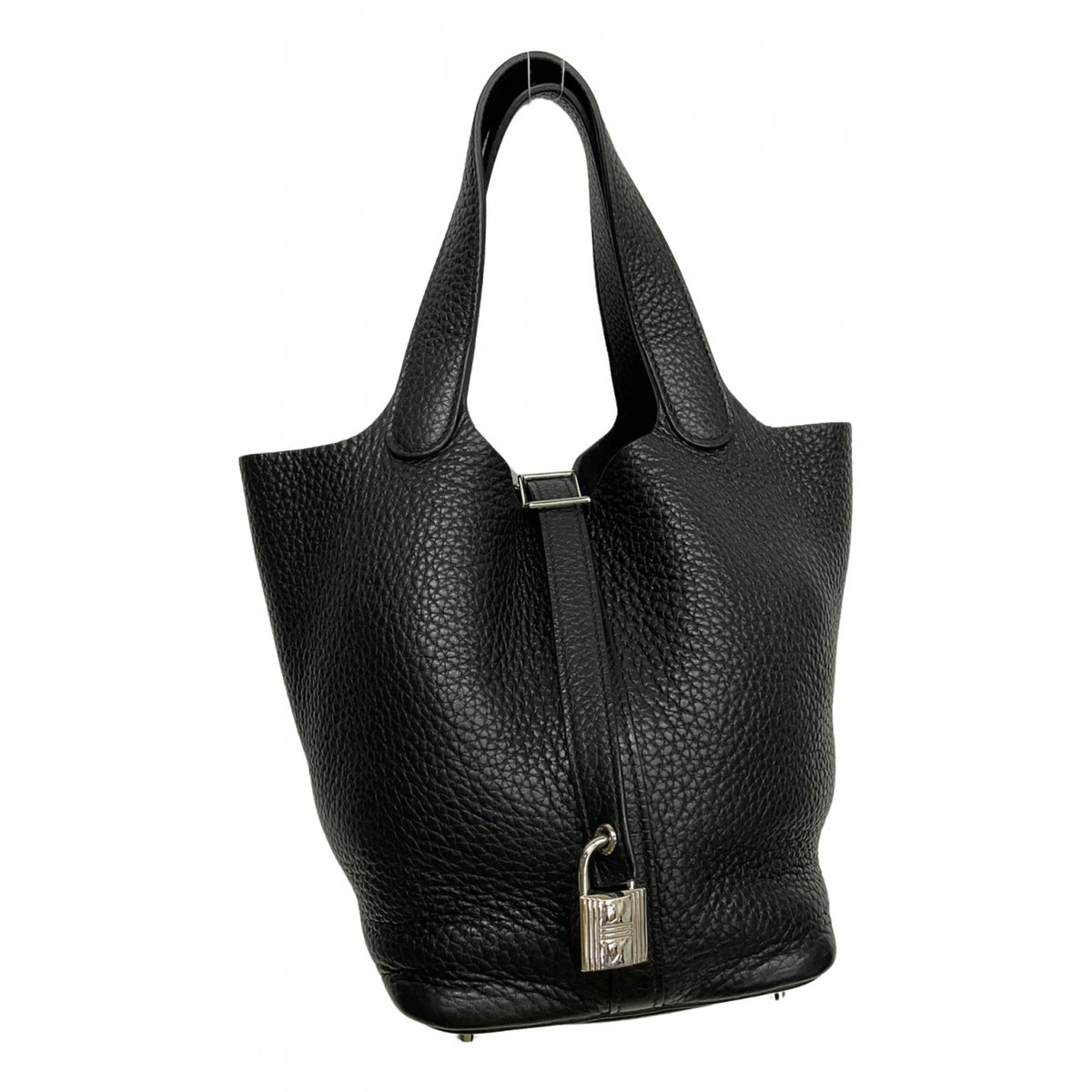 Picotin leather tote