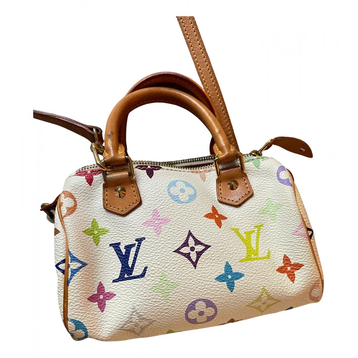 Nano Speedy / Mini HL leather crossbody bag