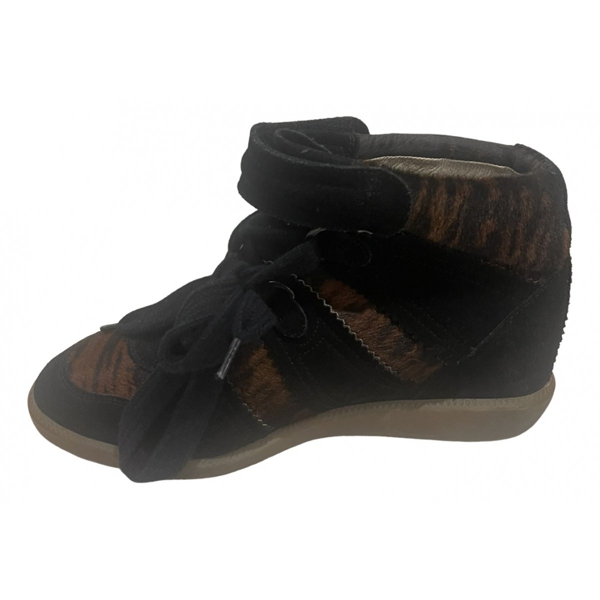 Bobby pony-style calfskin trainers