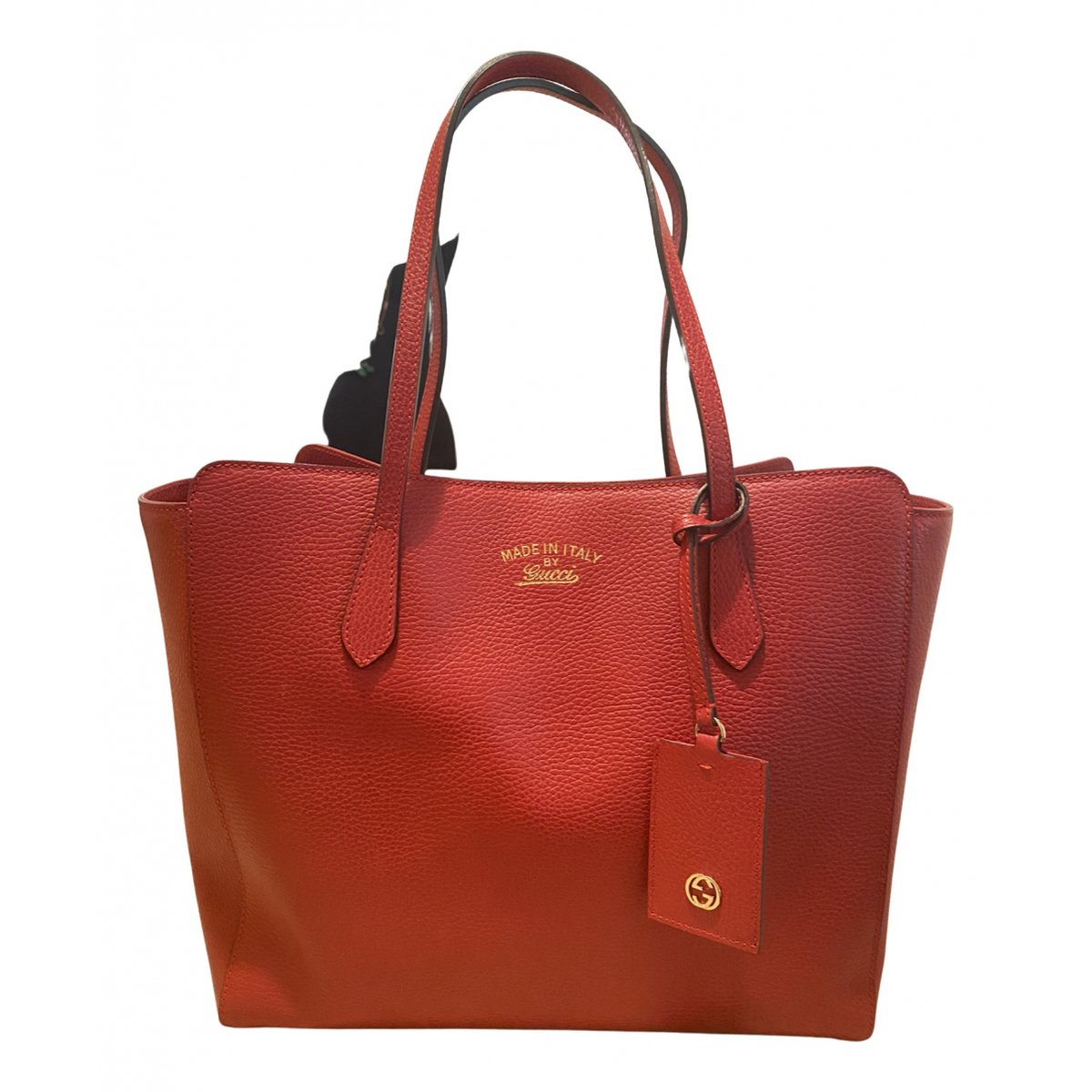 Swing leather tote