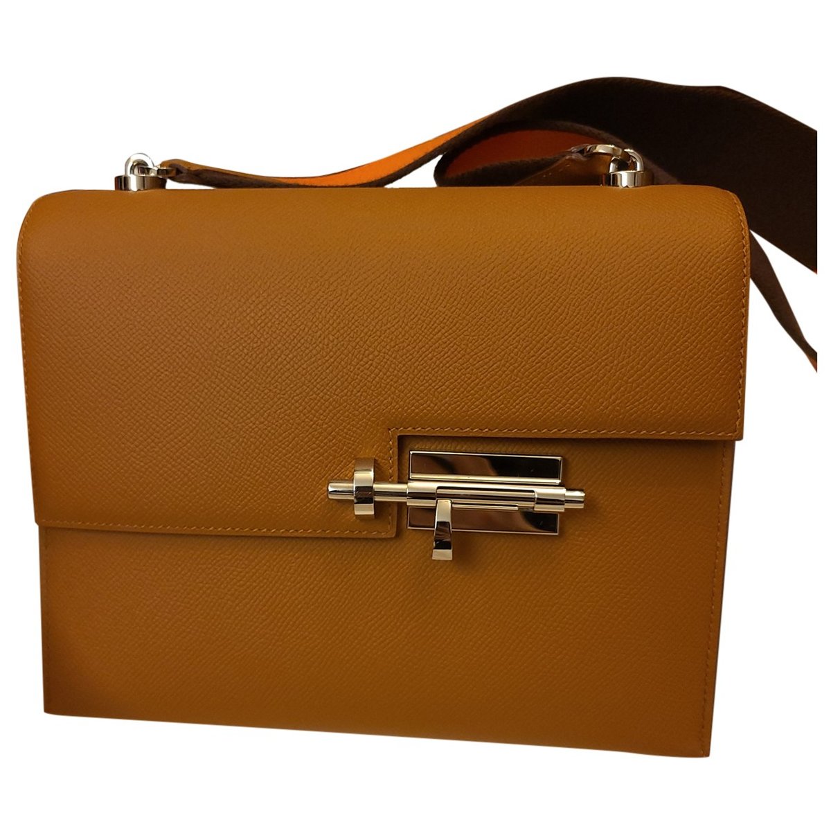 Verrou leather handbag
