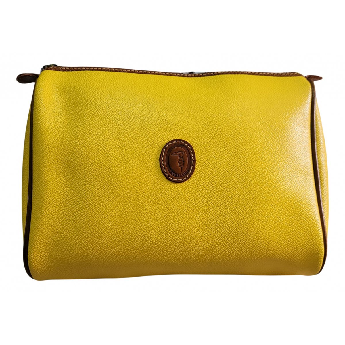 Leather clutch bag