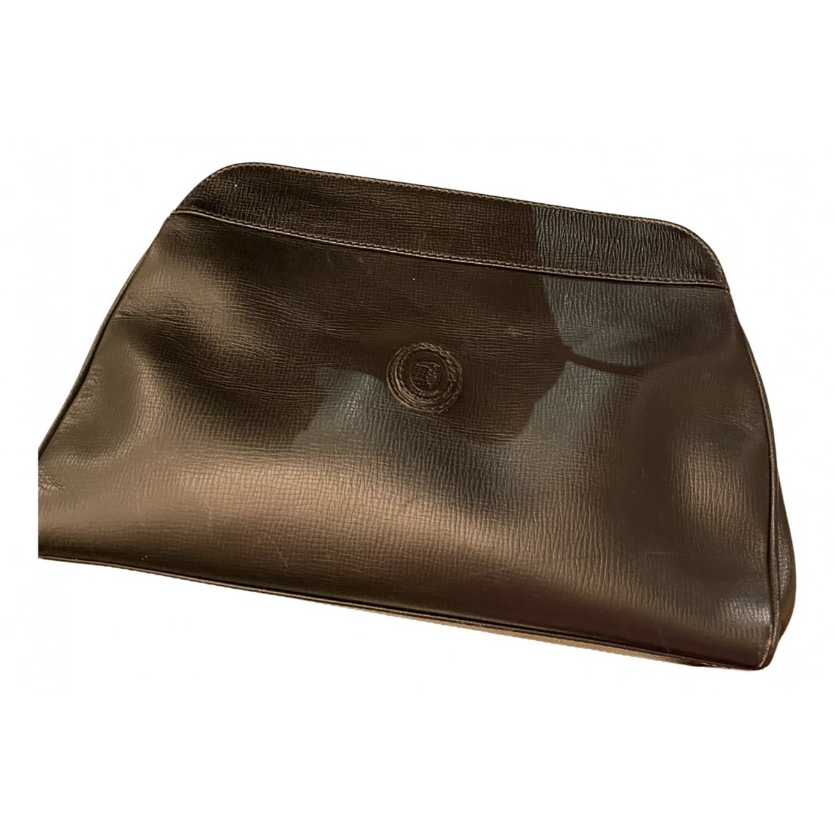 Leather clutch bag