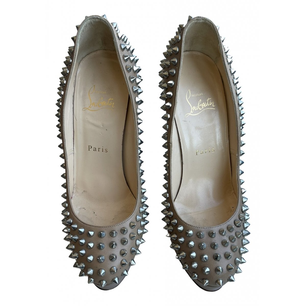Nosy Spikes leather heels