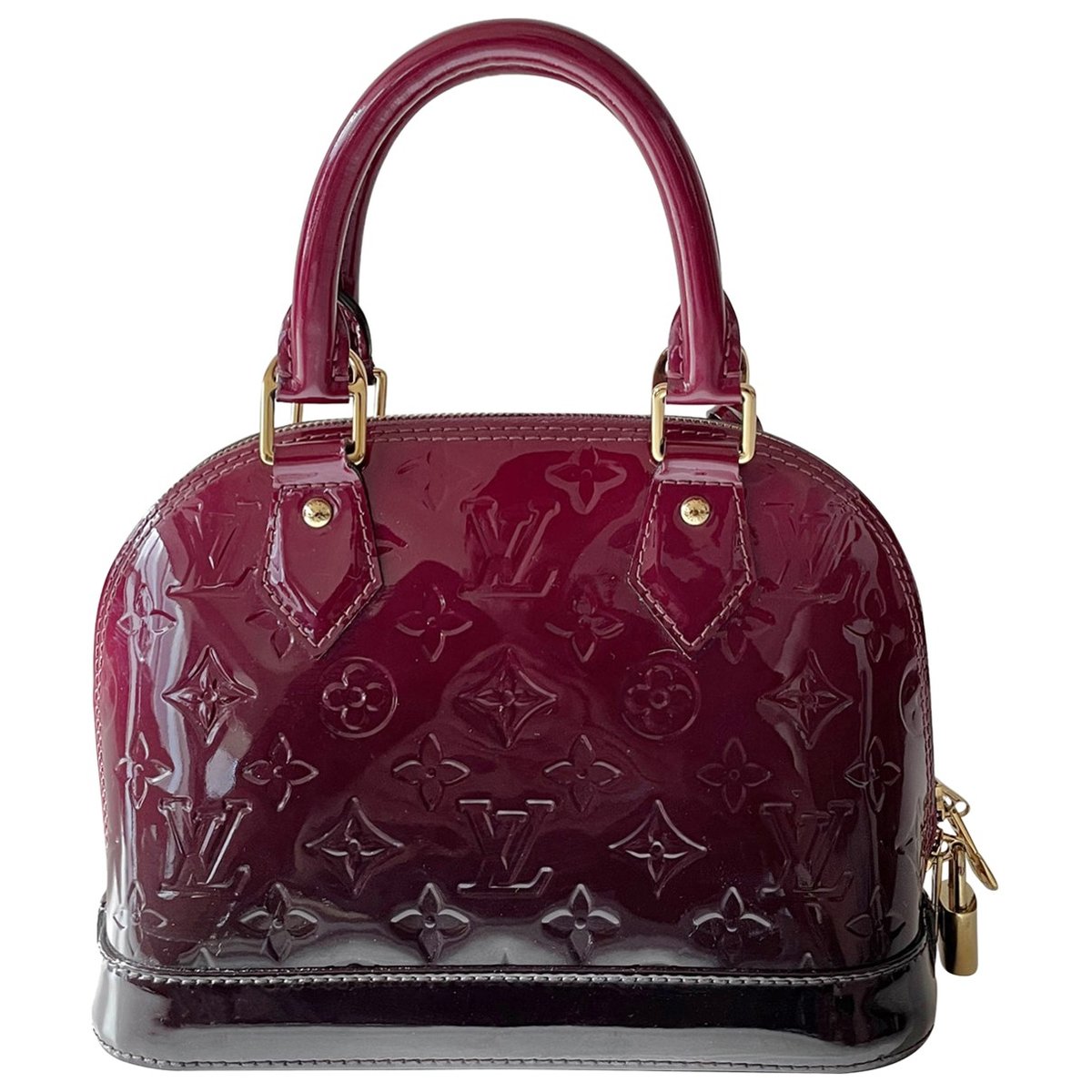 Alma BB patent leather handbag